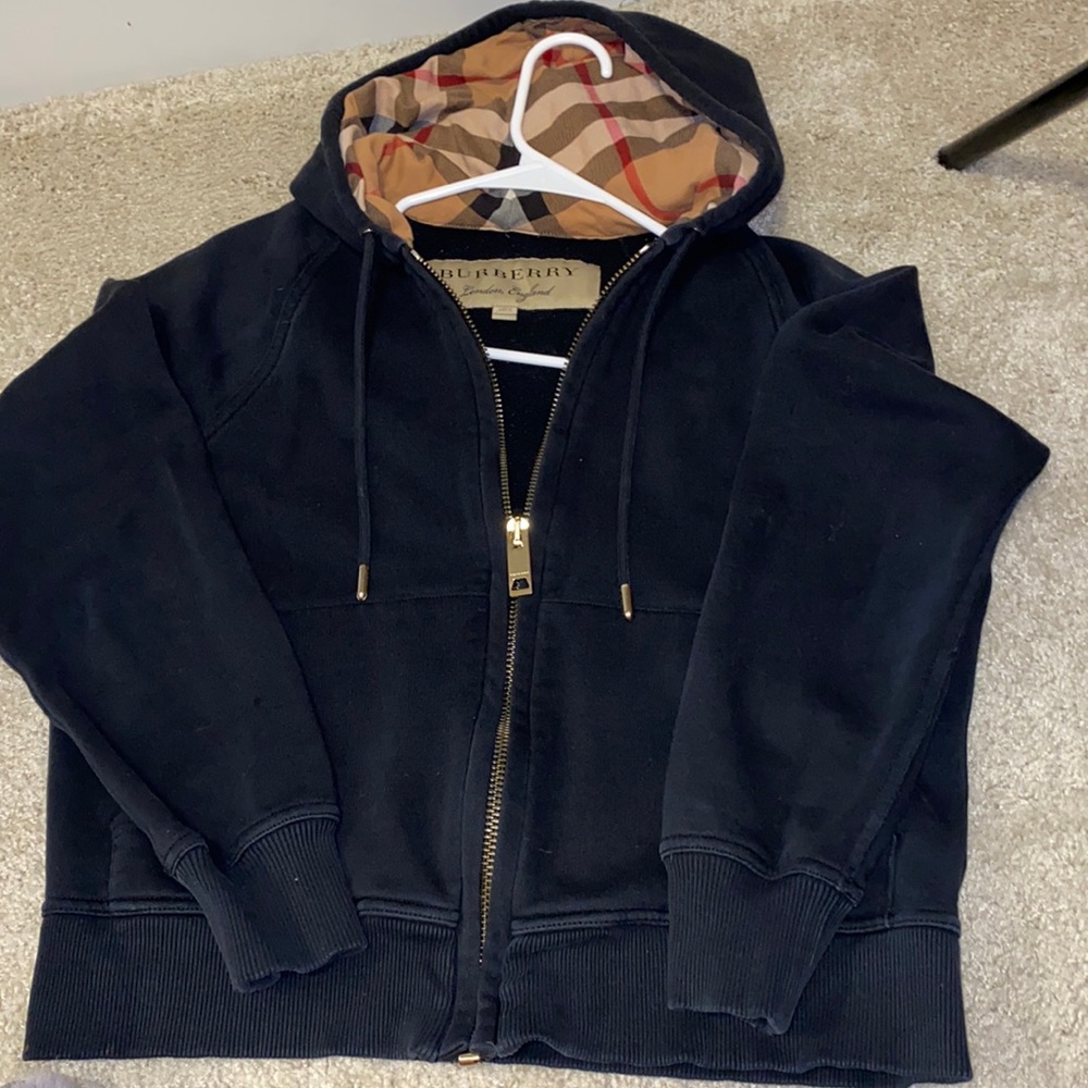 Burberry zip up hoodie